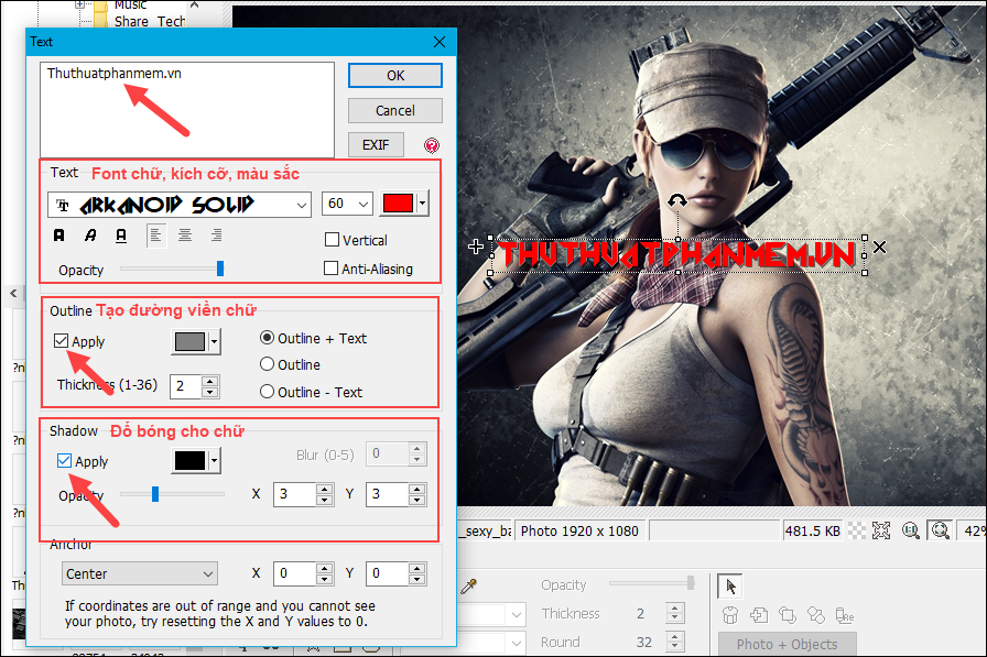 Top 3 software for inserting text into images and usage Picture 13