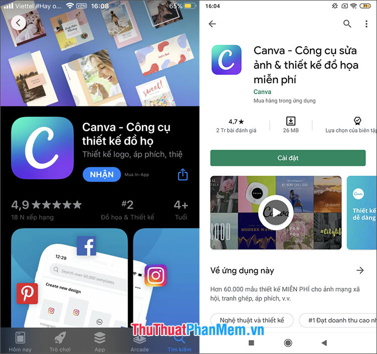 Top 5 applications to insert text into images on the phone fastest and most beautiful Picture 2