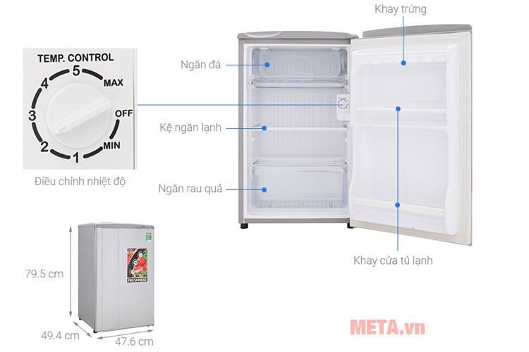 Top 5 cheap 90-liter refrigerators rated the best today Picture 3