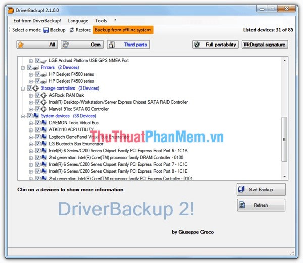 Top 5 software to Backup (Restore) and Restore (Restore) the best Computer Driver Picture 6