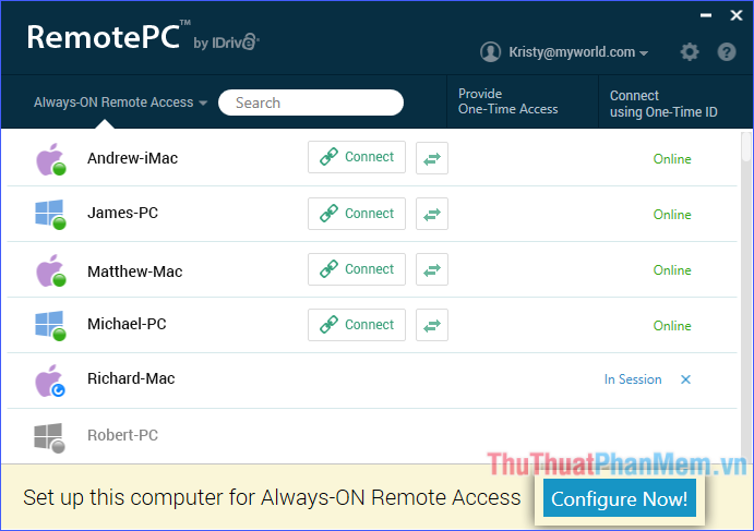 Top 5 software to help access and control the computer remotely 2020 Picture 4