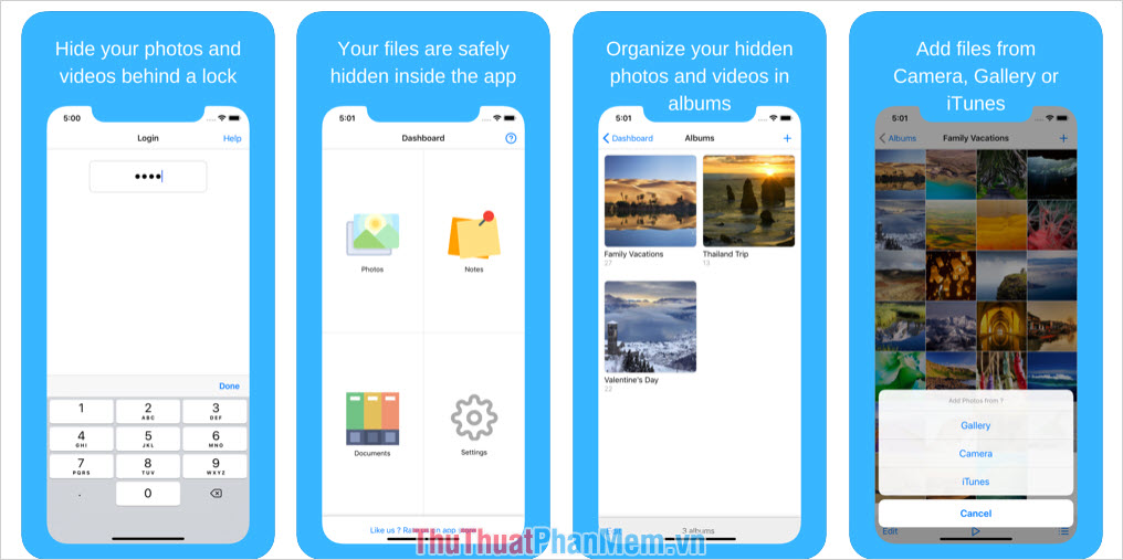 Top 5 software to hide photos, videos on iPhone, Android best Picture 5