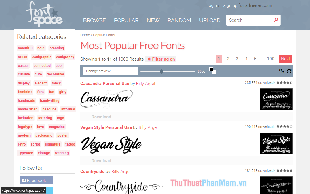 Top 5 websites for downloading beautiful free fonts Picture 5