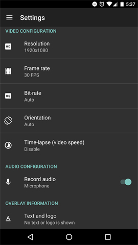 Top 6 quality Android phone screen video recording applications Picture 2