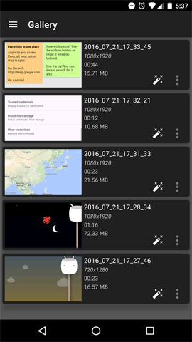 Top 6 quality Android phone screen video recording applications Picture 3