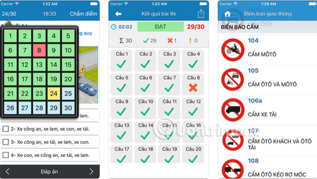TOP app supports the best driving test on phones Picture 7