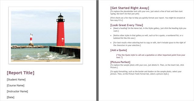 Top gorgeous Word cover templates for books, reports, lesson plans Picture 5