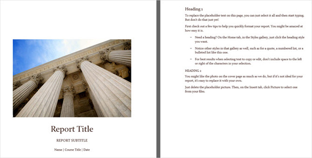 Top gorgeous Word cover templates for books, reports, lesson plans Picture 6