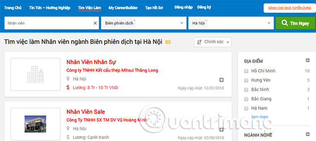 Top job search website, the most prestigious recruitment website today Picture 8