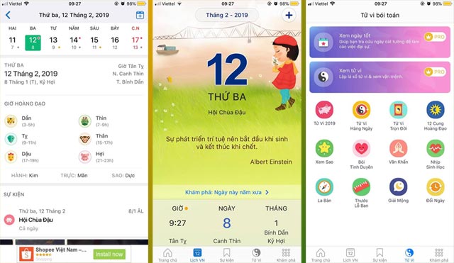 Top Vietnamese calendar application, see the best sound schedule for phones Picture 5
