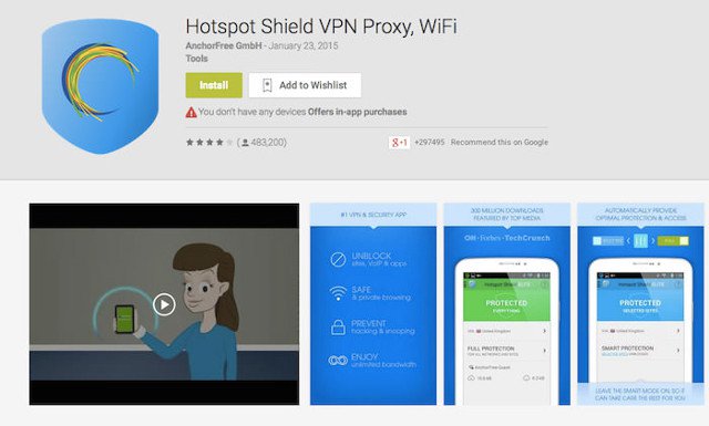 Top VPN application for Android phones, the best iPhone to access blocked websites Picture 12