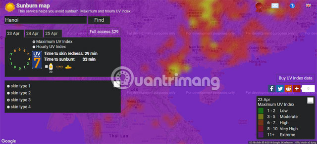 Top website see weather and UV index Picture 2