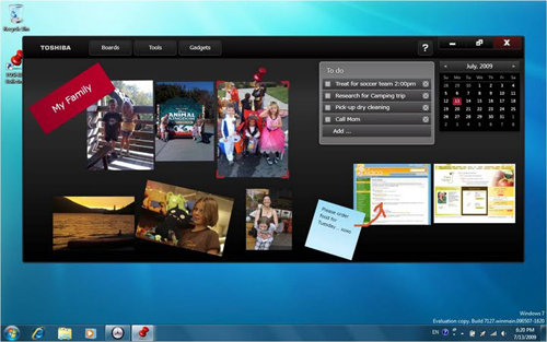 Toshiba's first touch laptop Picture 3