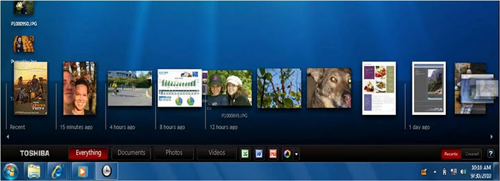 Toshiba's first touch laptop Picture 4