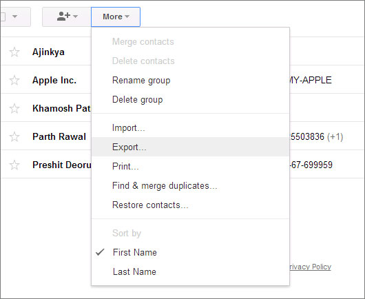 Transfer contacts from any smartphone to Windows Phone 8.1 Picture 5