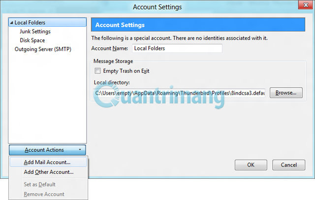 Transfer email from Outlook to Thunderbird Picture 7