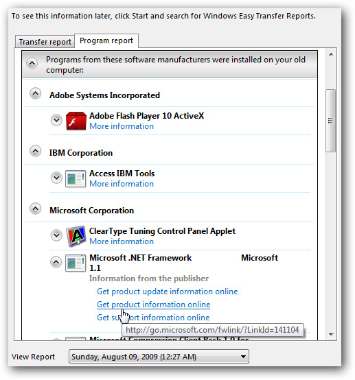 Transfer 'home' from XP to Windows 7 with Easy Transfer and USB Picture 21