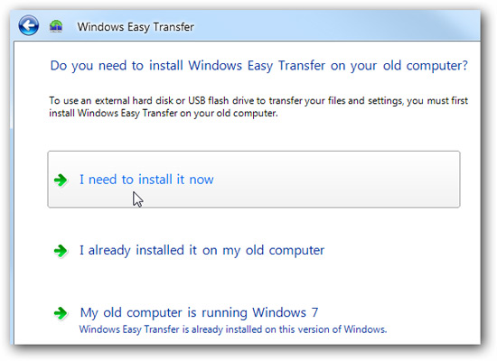 Transfer 'home' from XP to Windows 7 with Easy Transfer and USB Picture 5