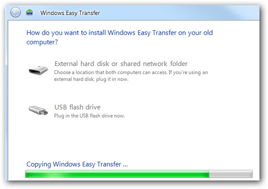 Transfer 'home' from XP to Windows 7 with Easy Transfer and USB Picture 6