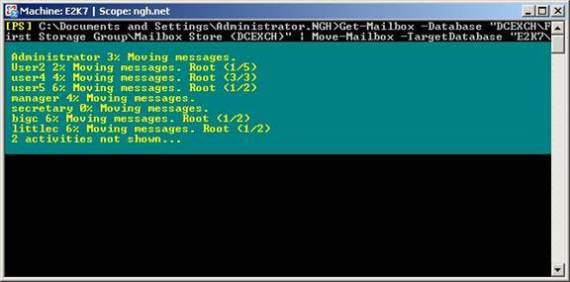 Transfer mailboxes in Exchange 2007 through Exchange Management Console (Part 2) Picture 10