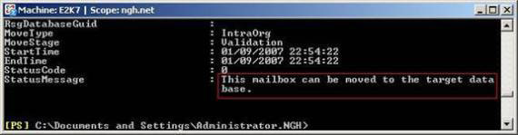 Transfer mailboxes in Exchange 2007 through Exchange Management Console (Part 2) Picture 9