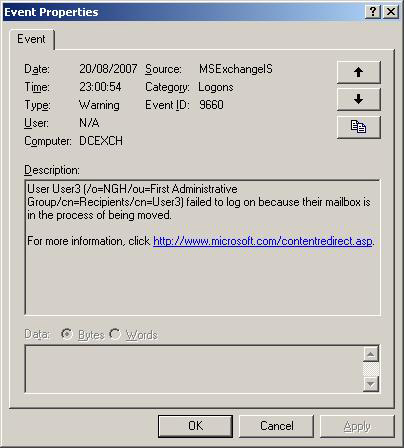 Transfer mailboxes in Exchange 2007 through the Exchange Management Console Picture 13