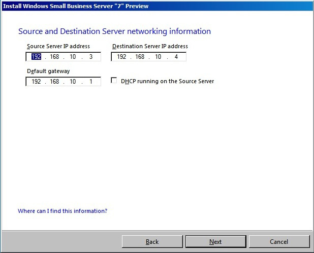 Transfer system from Windows Small Business Server 2003 to SBS 2011 Picture 20