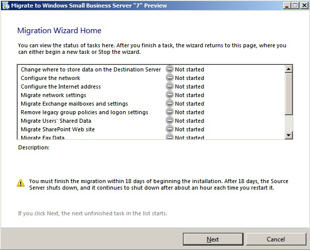 Transfer system from Windows Small Business Server 2003 to SBS 2011 Picture 33