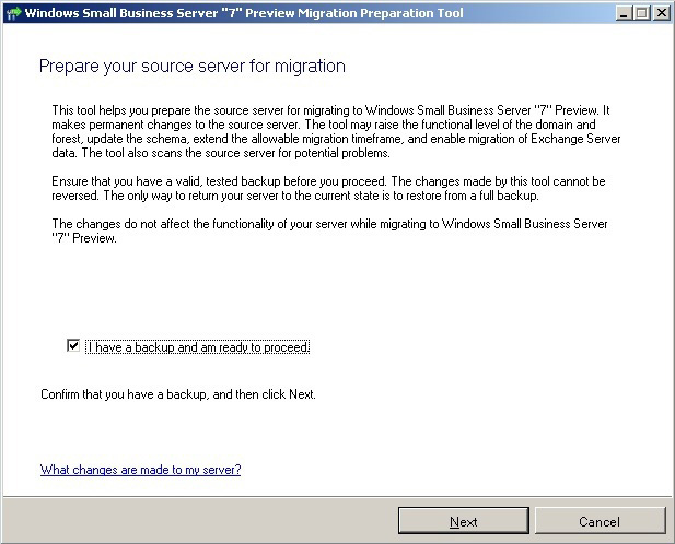 Transfer system from Windows Small Business Server 2003 to SBS 2011 Picture 7