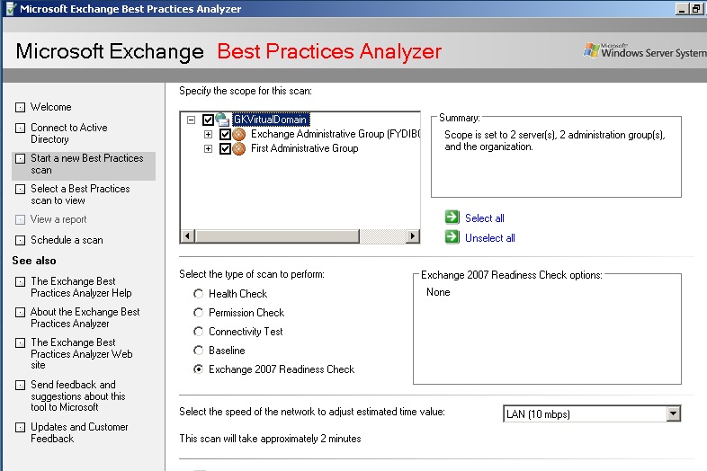 Transfer Windows 2003 system with Exchange to Small Business Server 2008 Picture 4
