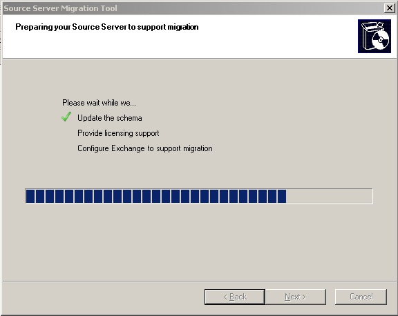Transfer Windows 2003 system with Exchange to Small Business Server 2008 Picture 5