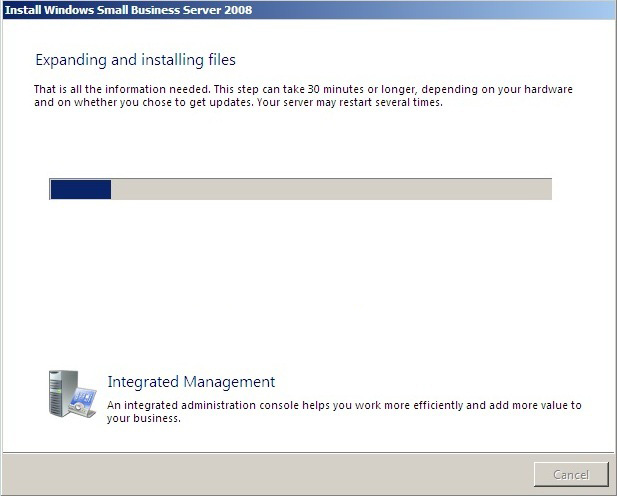 Transfer Windows 2003 system with Exchange to Small Business Server 2008 Picture 9