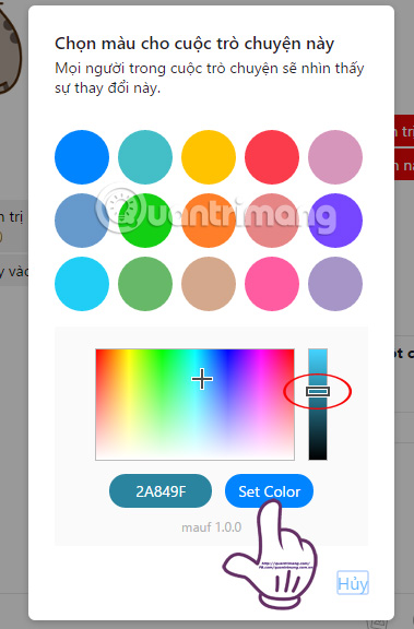 Transform color chat window Facebook Messenger Picture 16