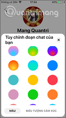 Transform color chat window Facebook Messenger Picture 4