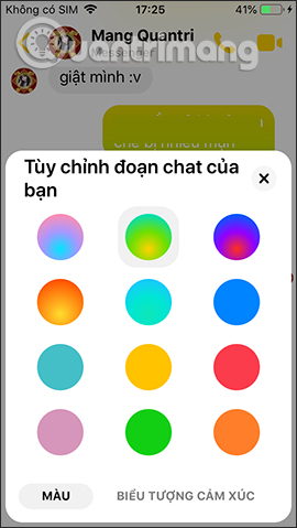 Transform color chat window Facebook Messenger Picture 7