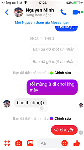 Transform color chat window Facebook Messenger Picture 8