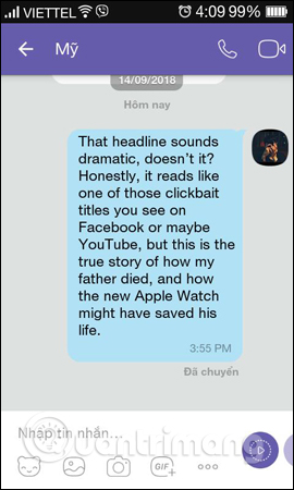 Translate language on Viber Picture 1