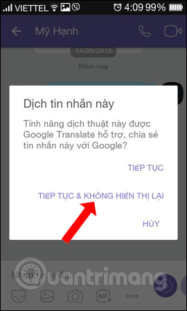 Translate language on Viber Picture 3