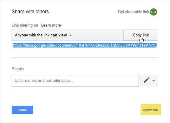 Trick to create a copy of text for recipients when sharing a Google Drive file Picture 3