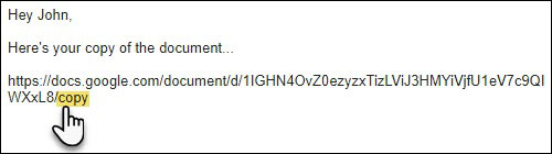 Trick to create a copy of text for recipients when sharing a Google Drive file Picture 5