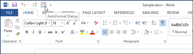 Trick to customize the Quick Access Toolbar on Office 2013 Picture 8