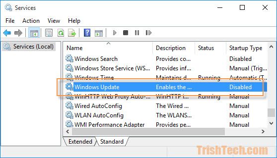 Trick to enable / disable Windows Updates on Windows 10 quickly and easily Picture 3