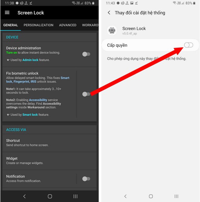 Trick to lock smartphone with just one touch on the screen Picture 3