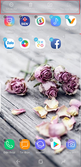Trick to move multiple applications at once on Galaxy S8 Picture 5