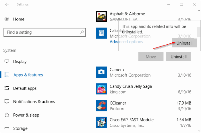 Trick to remove the default application on Windows 10 Picture 7