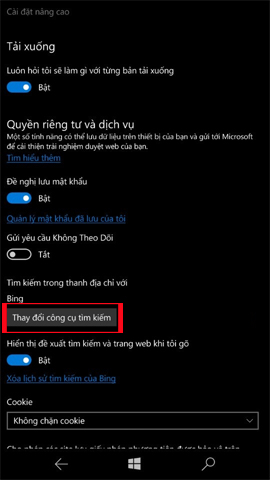 Trick to use Microsoft Edge on Windows 10 Mobile Picture 1