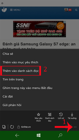 Trick to use Microsoft Edge on Windows 10 Mobile Picture 9