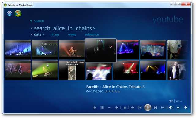 Trick to watch YouTube videos on Windows 7 Media Center Picture 6