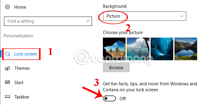 Tricks to customize the Windows 10 lock screen Picture 14