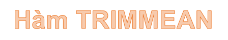 TRIMMEAN function - The function returns the average of the inner part of a dataset in Excel Picture 1